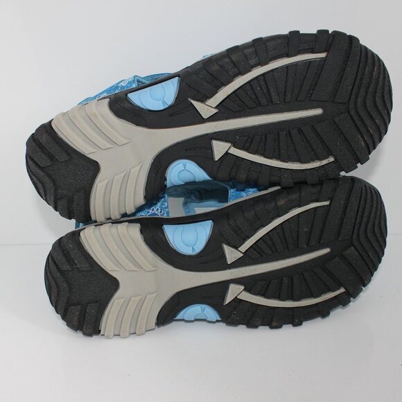 Animal Rescue Site Women's Size 8 Blue Paw Print Closed Toe Hiking Sandals - Picture 10 of 12